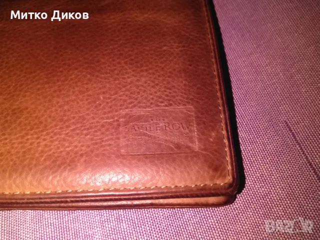 The Savile Row Company London марков портфейл естествена кожа телешки бокс 120х95мм, снимка 2 - Портфейли, портмонета - 47840667