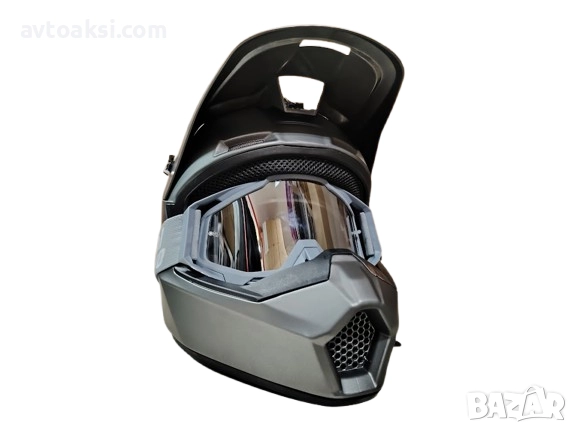 Каска Крос/Атв/Мотор с Очила 100%-10368, снимка 2 - Аксесоари и консумативи - 52867528