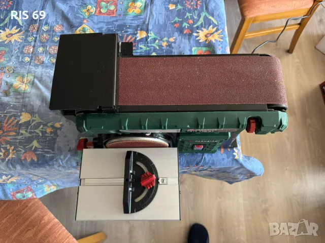 Продавам употребявана Лентова и Дискова Шлифовъчна Машина PARKSIDE PBTS 370 A1, снимка 6 - Други инструменти - 49032211