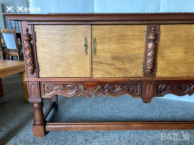 Масивен контрабюфет, снимка 7 - Скринове - 51816382