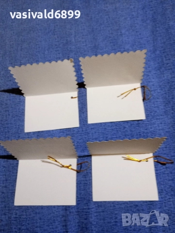 Лот от четири коледни картички , снимка 10 - Декорация за дома - 52693706