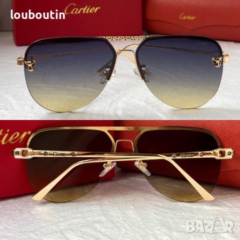 Cartier 2023 мъжки слънчеви очила авиатор унисекс дамски слънчеви очила, снимка 1 - Слънчеви и диоптрични очила - 42842614