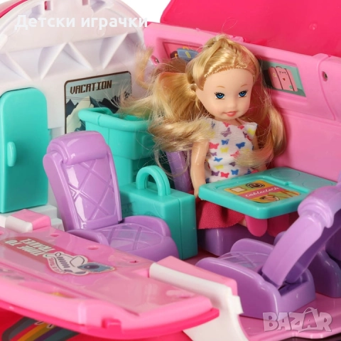 Кукла със самолет отваряем и аксесоари , снимка 6 - Кукли - 52657851