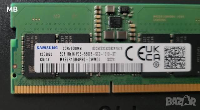 DDR5 SODIMM 8GB x2 PC5-5600B памет за лаптоп, снимка 2 - RAM памет - 53012484