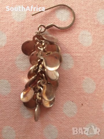 Сребърни висящи обеци-Нови!