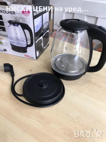 Стъклена кана Tectro бяла, снимка 2 - Кани - 51294634