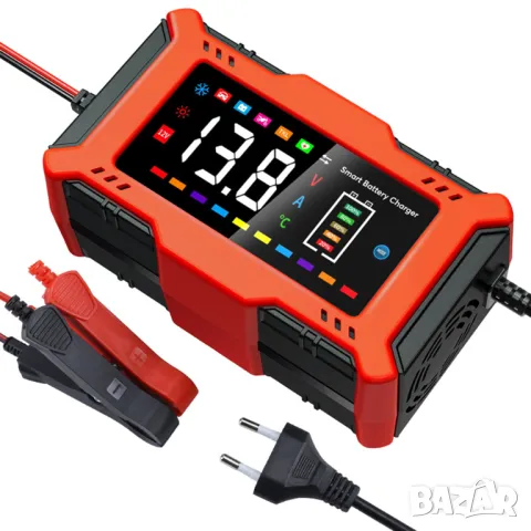 Смарт Импулсно Зарядно за Акумулатори 12v 6A, снимка 2 - Аксесоари и консумативи - 50241018