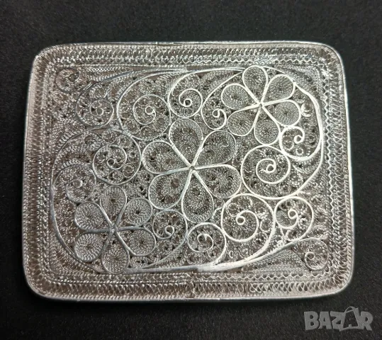 Сребърна Кутийка - 950 Сребро Филигран, снимка 4 - Други ценни предмети - 49851298