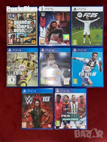Игри за PlayStation 4 и PlayStation 5 (WWE, GTA, FIFA, PES)