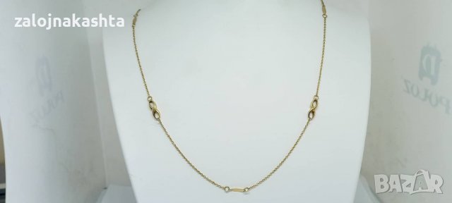 Ново  Златно колие-2,29гр/14кр, снимка 2 - Колиета, медальони, синджири - 38623966