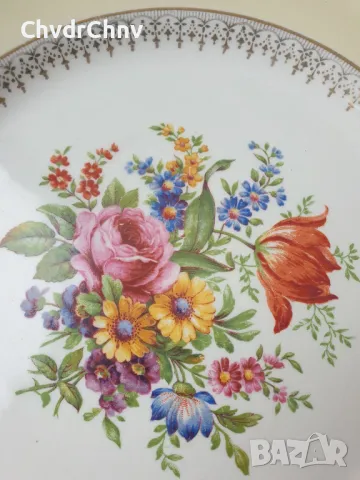 Англия 1920-1940-1950/Johnson Bros/Paragon/стара аглийска порцеланова чиния, снимка 6 - Декорация за дома - 48044060