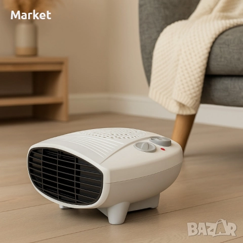 Отоплителна вентилаторна печка Voltz V51970E – 2000W, бял, снимка 3 - Отоплителни печки - 51812125