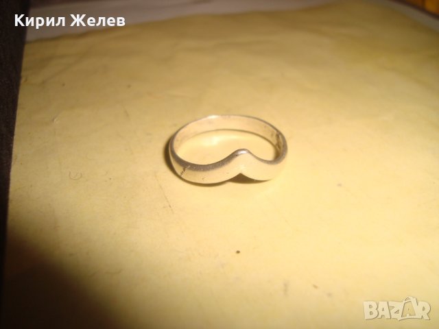 СТАР СРЕБЪРЕН ПРЪСТЕН АРТ НУВО СТИЛ РЪЧНА МАЙСТОРСКА ИЗРАБОТКА ВИСОКА ПРОБА СРЕБРО 18121, снимка 5 - Пръстени - 33737108