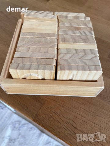 Дървени двустранни плочки за изучаване на азбуката - английски, снимка 8 - Образователни игри - 42133855