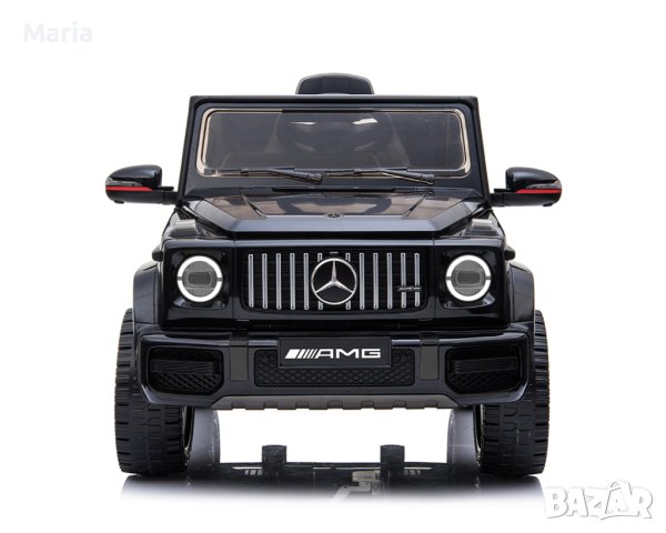 Акумулаторен джип Mercedes Benz G63 Licenseds, с меки гуми, с Кожена седалка, Металик боя, снимка 1 - Детски велосипеди, триколки и коли - 37661994