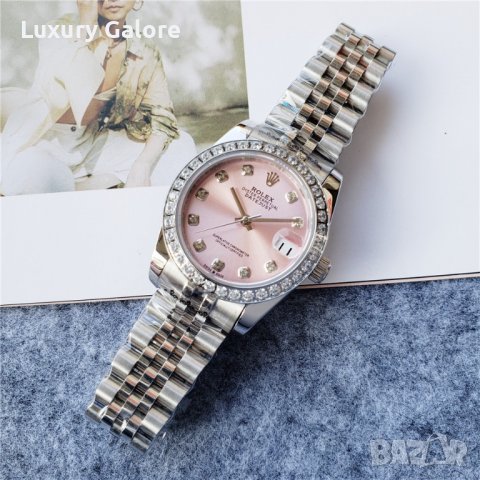 Дамски часовник Rolex Oyster Perpetual Datejust с автоматичен механизъм, снимка 4 - Луксозни - 37048332