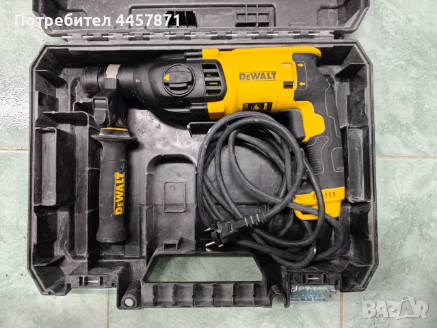 Почти НОВ Перфоратор DeWALT D25133K (800W / 2.6 J) SDS-Plus с куфар