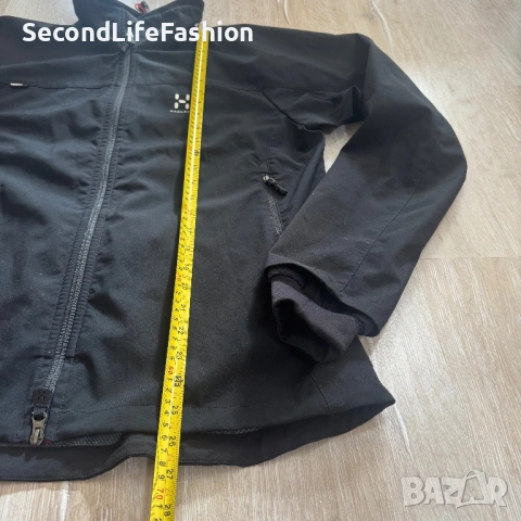 Дамско яке HAGLÖFS Gore Windstopper черно с лого ветроустойчиво размер S, снимка 8 - Якета - 53111167