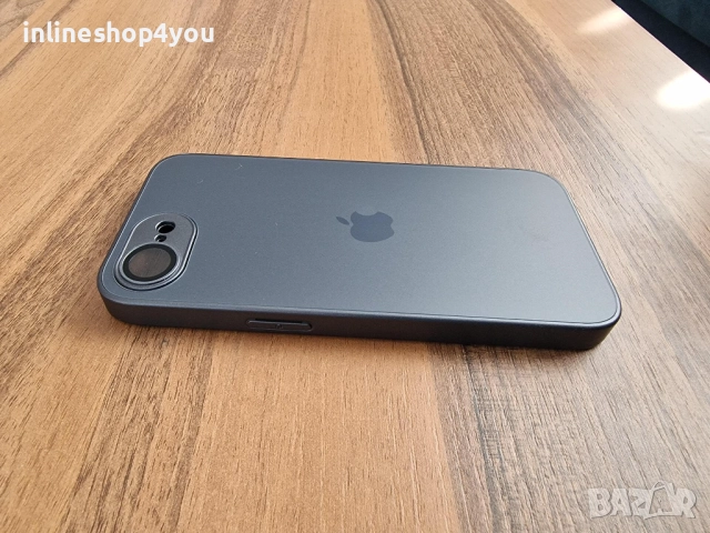 Матов Стъклен Кейс за Apple iPhone 16e - Различни цветове, снимка 5 - Калъфи, кейсове - 51703410