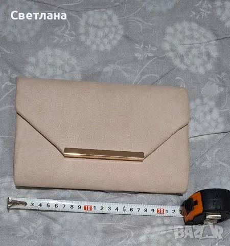 Дамска чанта бежова, снимка 5 - Чанти - 56477468