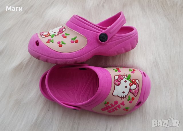 Детски крокс Hello Kitty №28, снимка 3 - Детски сандали и чехли - 39379316