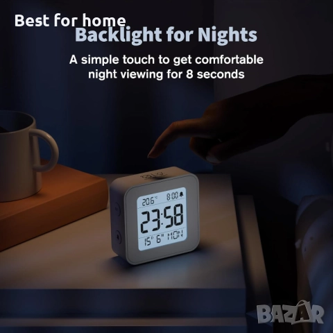  Будилник, за нощно шкафче, снимка 6 - Друга електроника - 52224044