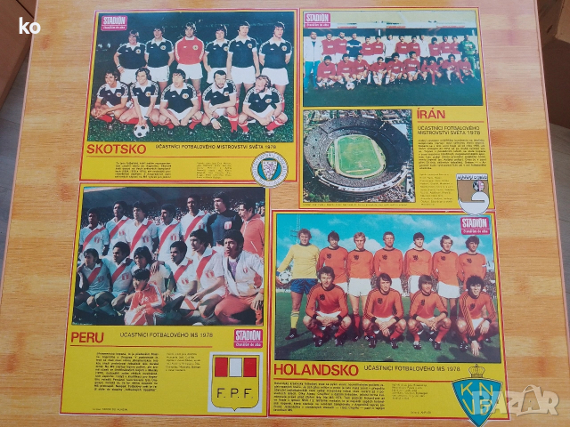 Футболни отбори от световното 1978г и др