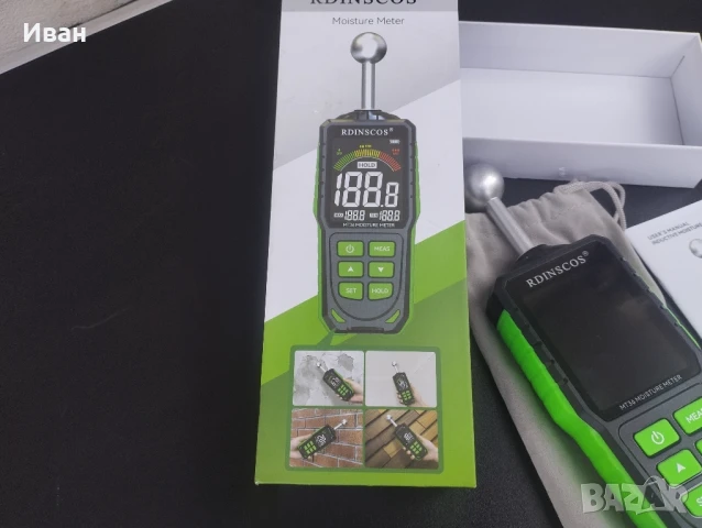 Уред за измерване на влага Влагомер Rdinscos , снимка 3 - Друга електроника - 51220118