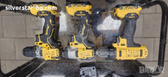 3 бр винтоверт Dewalt и зарядно, снимка 2 - Винтоверти - 52434893