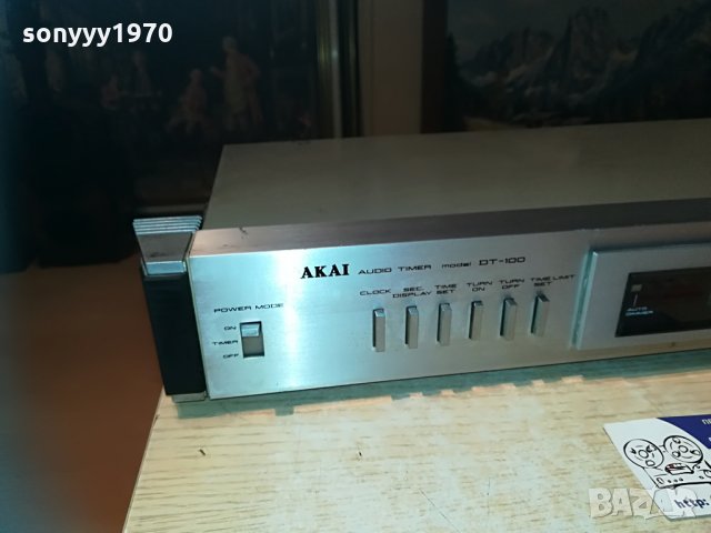 akai dt-100 audio timer-made in japan-внос switzerland, снимка 3 - Ресийвъри, усилватели, смесителни пултове - 30084546