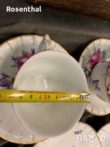 Десертен сервиз LUDWIGSBURG ръчно рисуван, произведен в периода 1919-1927 г., снимка 17 - Сервизи - 35032740