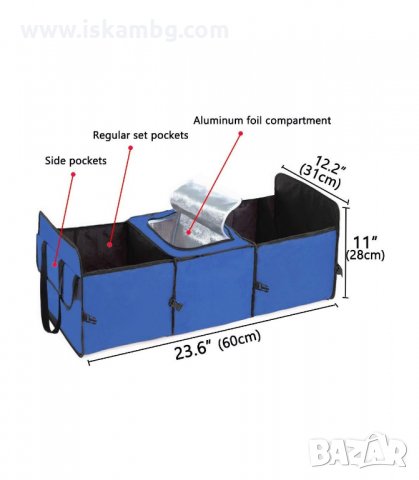 СГЪВАЕМ ОРГАНАЙЗЕР ЗА АВТОМОБИЛЕН БАГАЖНИК С ТЕРМО ОТДЕЛЕНИЕ - код 2577, снимка 9 - Аксесоари и консумативи - 33931205