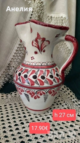 Кана или ваза ръчно рисувана 