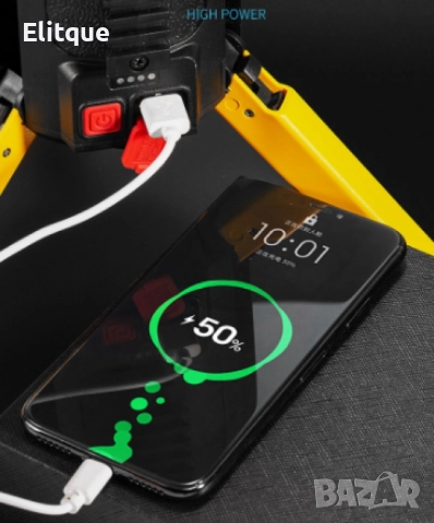 Мултифункционален LED преносим фенер 3200LM 4500mAh W5165-1, снимка 6 - Други - 52855454