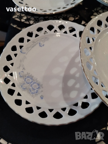 Изида- ажурен порцелан, снимка 2 - Чинии - 44611841
