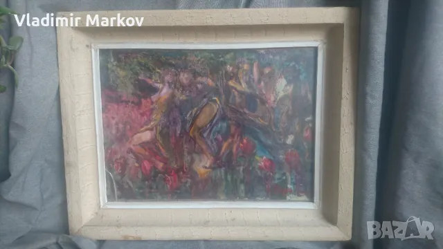 Оригинална Стара картина Г.Машев , снимка 3 - Колекции - 50394504