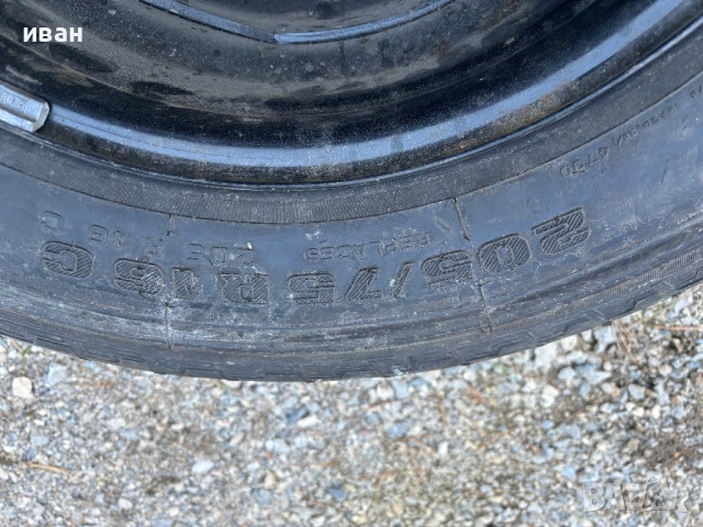 Гума с джанта фиат дукато, снимка 4 - Гуми и джанти - 54306258