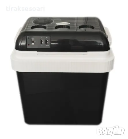 Електрическа хладилна кутия 24L със затопляне за автомобил, 12V 220V, снимка 6 - Аксесоари и консумативи - 50210659
