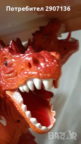 ДВУГЛАВ ДРАКОН С БАТЕРИИ , ДВИЖИ СЕ , ИЗДАВА ЗВУЦИ И СВЕТИ , снимка 3 - Електрически играчки - 34948496
