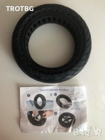 Плътна бандажна гума 10×2.5-6.5 60/70-6.5 за Ninebot Max G30, снимка 7 - Други спортове - 53898898