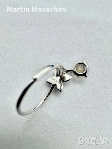 Сребърни обеци с мойсанит (Диамант) 0.5 карата, снимка 15 - Обеци - 54243312