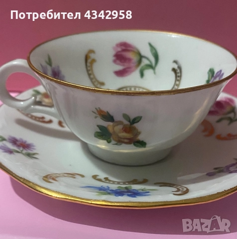 Mks porcelain. Germany. Сет за кафе., снимка 5 - Антикварни и старинни предмети - 52435460