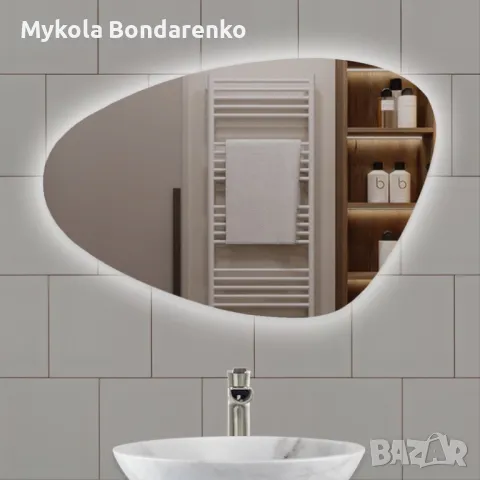 Огледало с лед осветление по поръчка