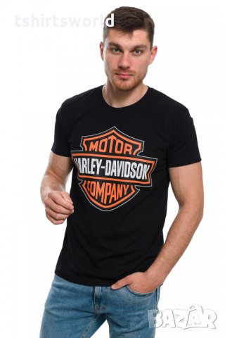 Нова мъжка тениска с трансферен печат MOTOR HARLEY DAVIDSON, мотори, снимка 3 - Тениски - 28295924