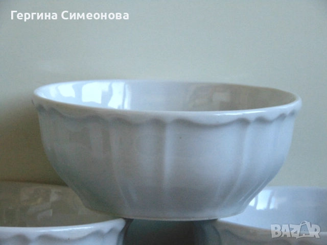 Шест купички стар български порцелан, снимка 2 - Чинии - 52775394