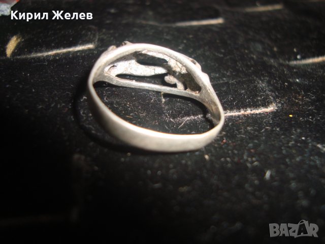 СТАР СРЕБЪРЕН ПРЪСТЕН СРЕБРО 925 ДАМСКИ 6759, снимка 7 - Пръстени - 30285397