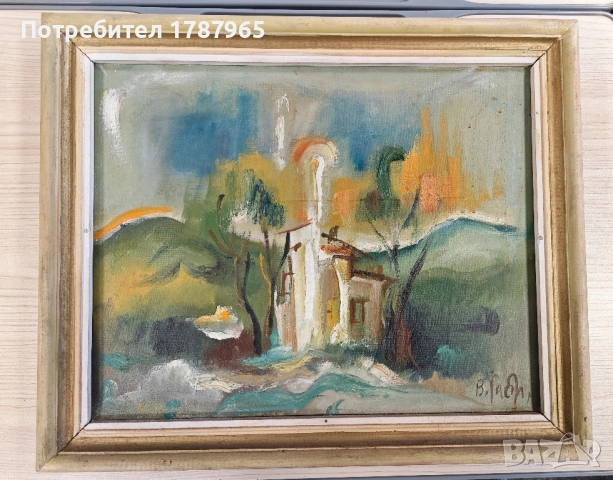 Серия от три маслени пейзажа на Васил Габровски