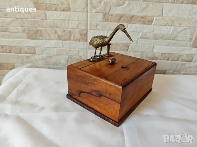 Стара дървена кутия за цигари - Karakuri - Япония - 1900"г.