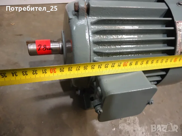 Трифазен ел.мотор 1,5KW. - 940 об/мин., снимка 4 - Електродвигатели - 56090474