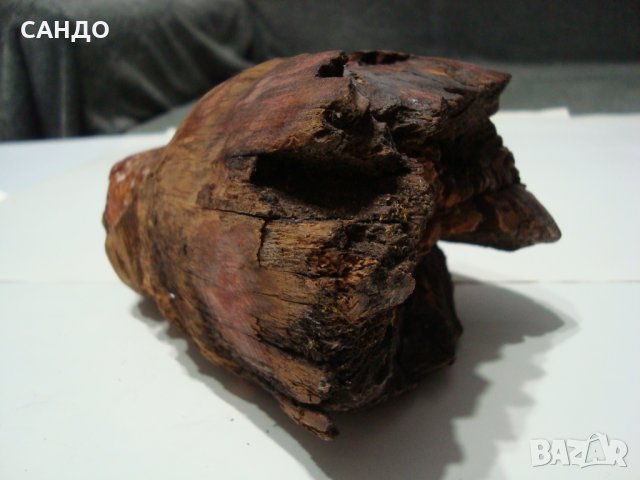 Изящна дървена скулптура "ГОРСКИ ДУХ " дърворезба САЩ, снимка 5 - Статуетки - 39021483